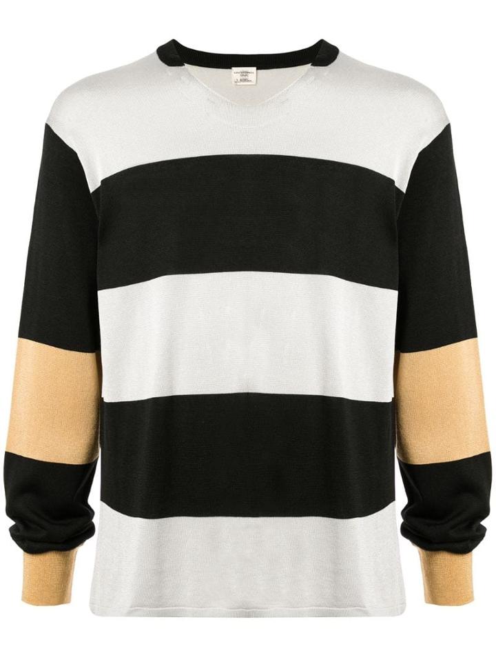 Kent & Curwen Stripe Pattern Sweatshirt - White