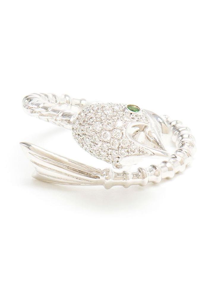 Yvonne Léon Diamond Fish Bone Ring