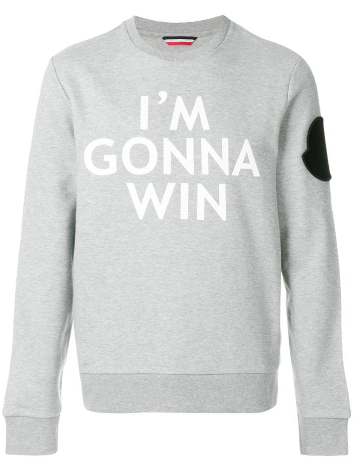 Moncler I'm Gonna Win Sweatshirt - Grey