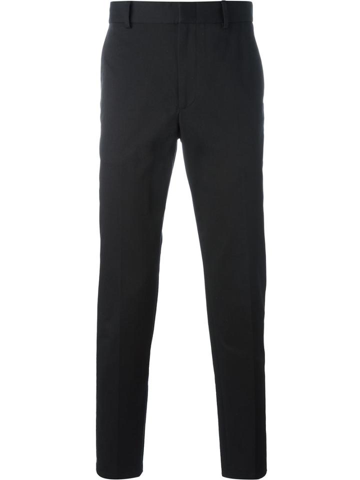 Gucci Stretch Gabardine Chinos, Men's, Size: 48, Black, Cotton/spandex/elastane