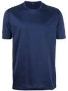 Fay Plain T-shirt, Men's, Size: Xxl, Blue, Cotton