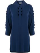 Akris Punto Cut-out Detail Blouse - Blue
