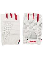 Tommy Hilfiger Perforated Driving Gloves - White
