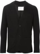 Société Anonyme Collarless Blazer, Men's, Size: 46, Black, Wool