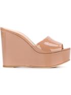 Sergio Rossi Slip On Wedge Mules