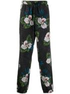 Adidas Winter Floral Track Trousers - Black
