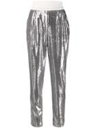 P.a.r.o.s.h. High-waist Embellished Trousers - Silver