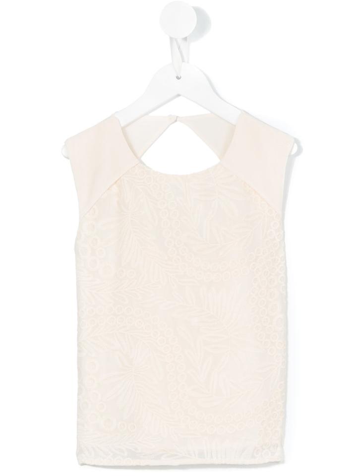 Carrèment Beau - Jacquard Top - Kids - Polyester/viscose - 2 Yrs, Nude/neutrals