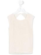 Carrèment Beau - Jacquard Top - Kids - Polyester/viscose - 2 Yrs, Nude/neutrals