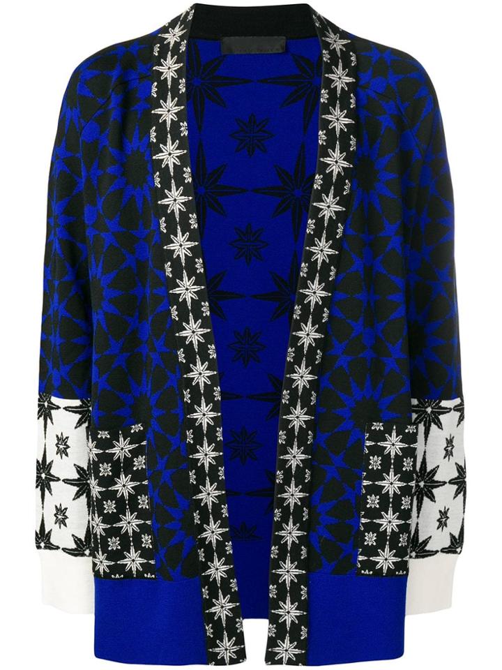 Haider Ackermann Contrast Draped Cardigan - Blue
