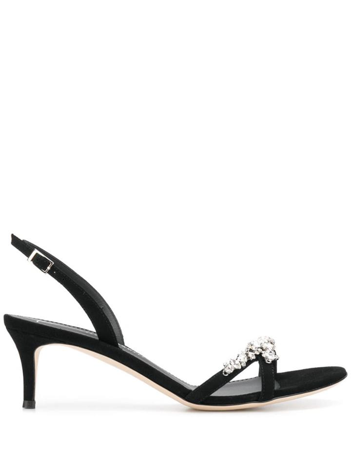 Giuseppe Zanotti Crystal-embellished Sandals - Black