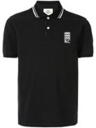 Kent & Curwen Logo Embroidered Polo Shirt - Black