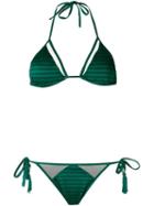 Brigitte Triangle Bikini Set, Women's, Size: Pp, Green, Elastodiene/polyamide