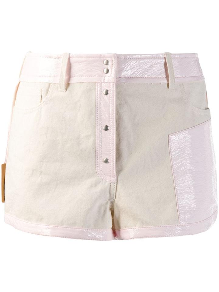 Courrèges Contrast Trimmed Shorts - Neutrals