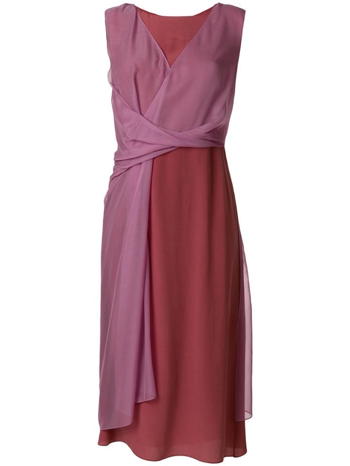 Sies Marjan Front Knot Dress - Pink & Purple