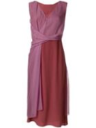 Sies Marjan Front Knot Dress - Pink & Purple