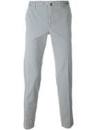 Pt01 Slim Fit Trousers, Men's, Size: 46, Grey, Cotton/spandex/elastane/linen/flax