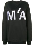 Marques'almeida Logo Print Sweatshirt - Black