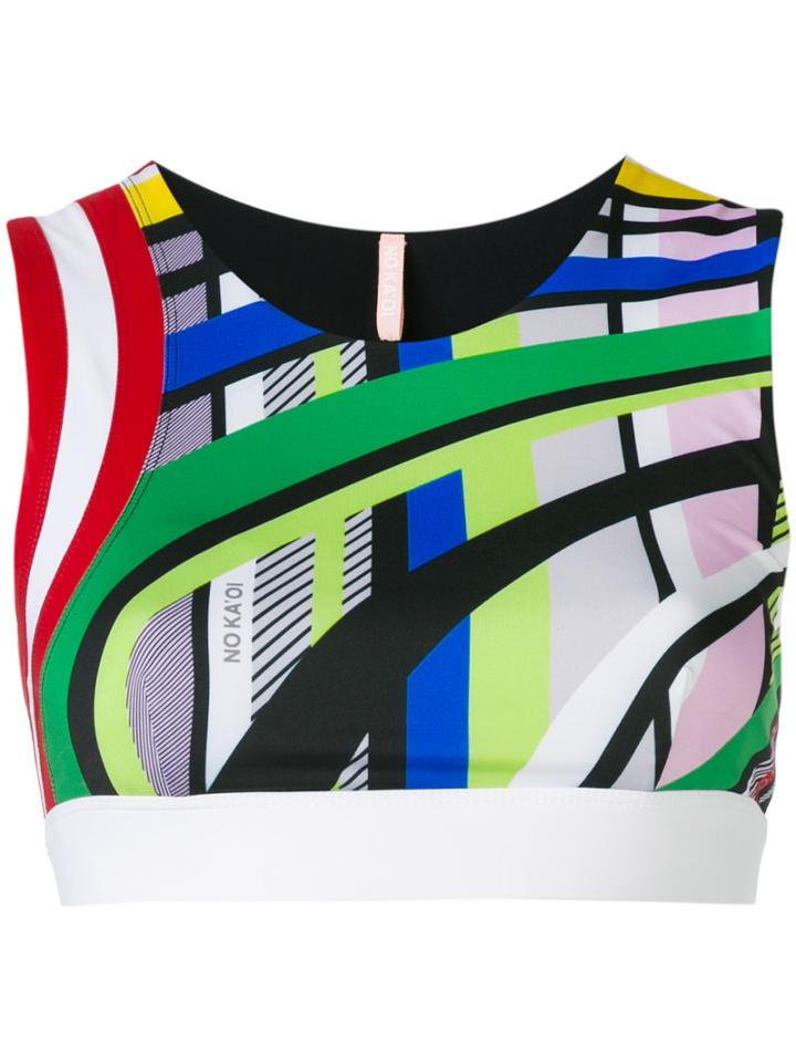 No Ka' Oi - Lani Sports Crop Top - Women - Nylon/polyester/spandex/elastane - Xs