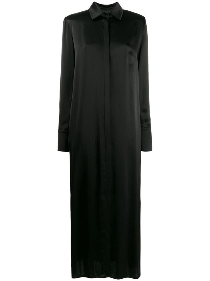 Federica Tosi Long Shift Shirt Dress - Black