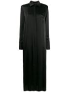 Federica Tosi Long Shift Shirt Dress - Black