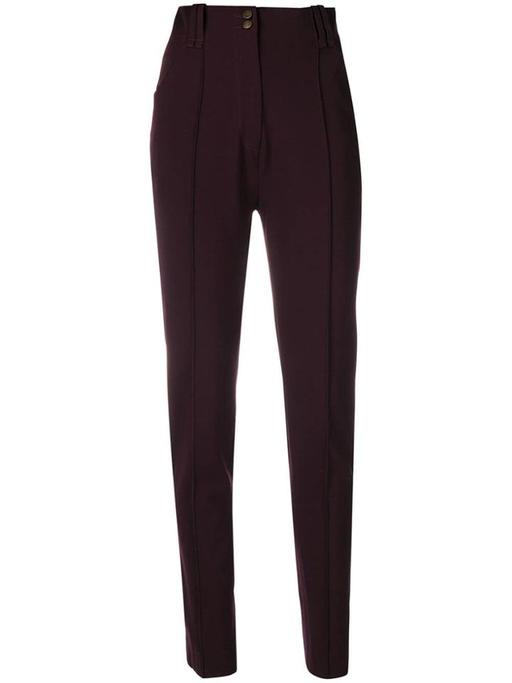 Plein Sud Tailored Slim-fit Trousers - Purple
