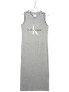Calvin Klein Kids Logo Print Dress - Grey