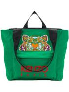 Kenzo Embroidered Tiger Tote - Green