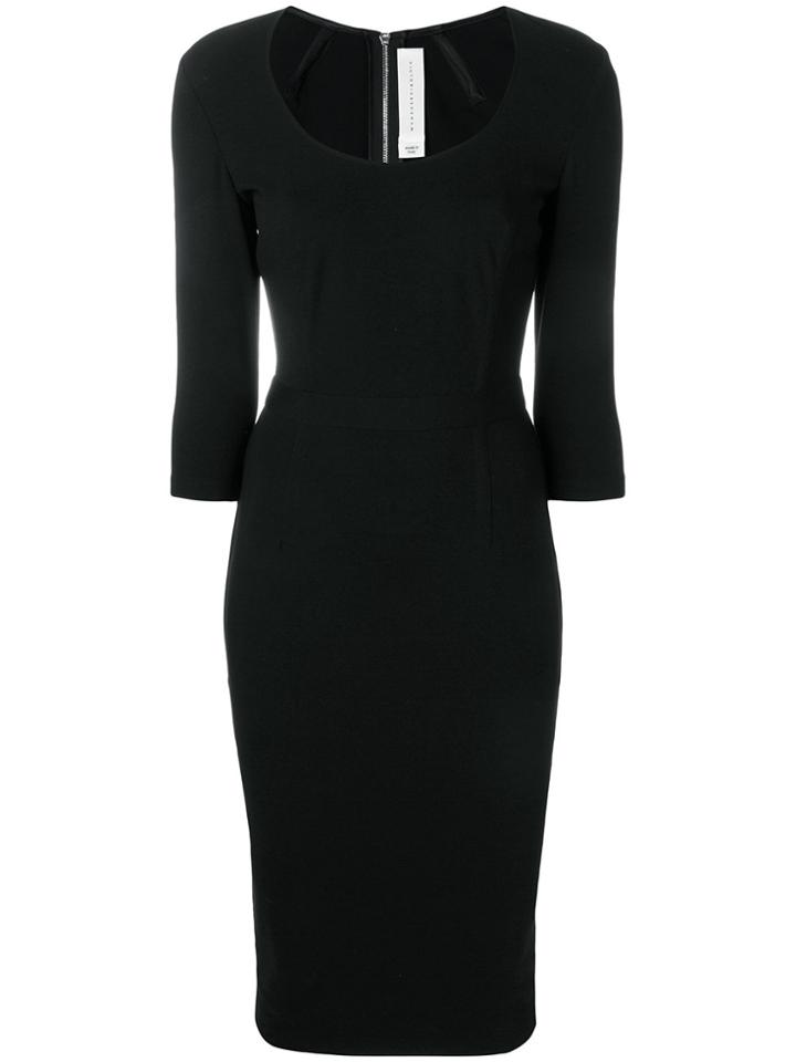 Victoria Beckham Scoop Neck Dress - Black