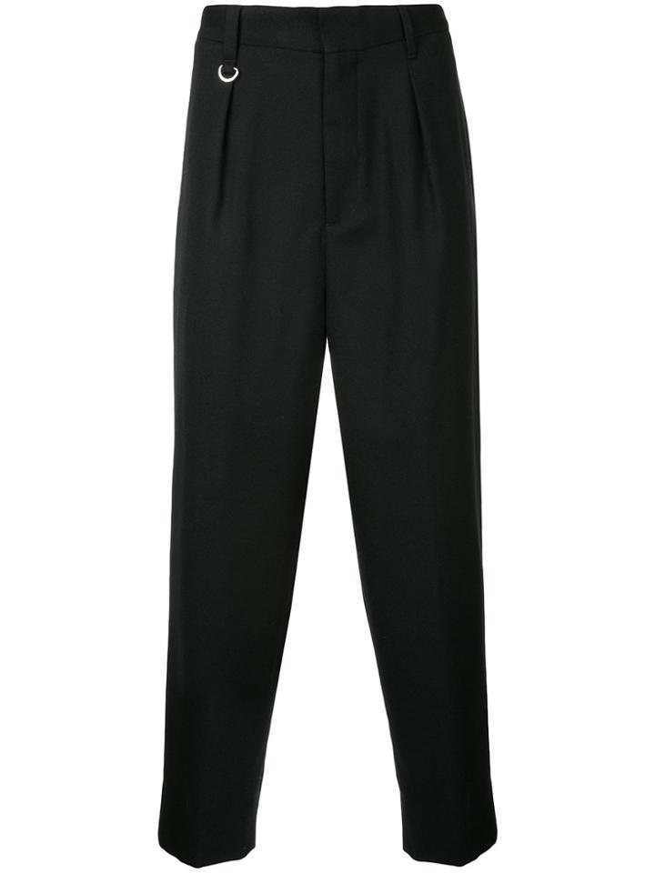 Monkey Time Pleated Tailored Trousers - Black