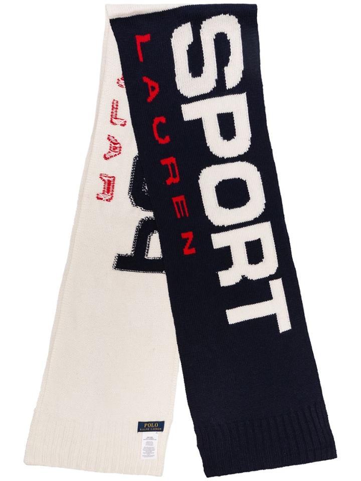 Polo Ralph Lauren Logo Scarf - White