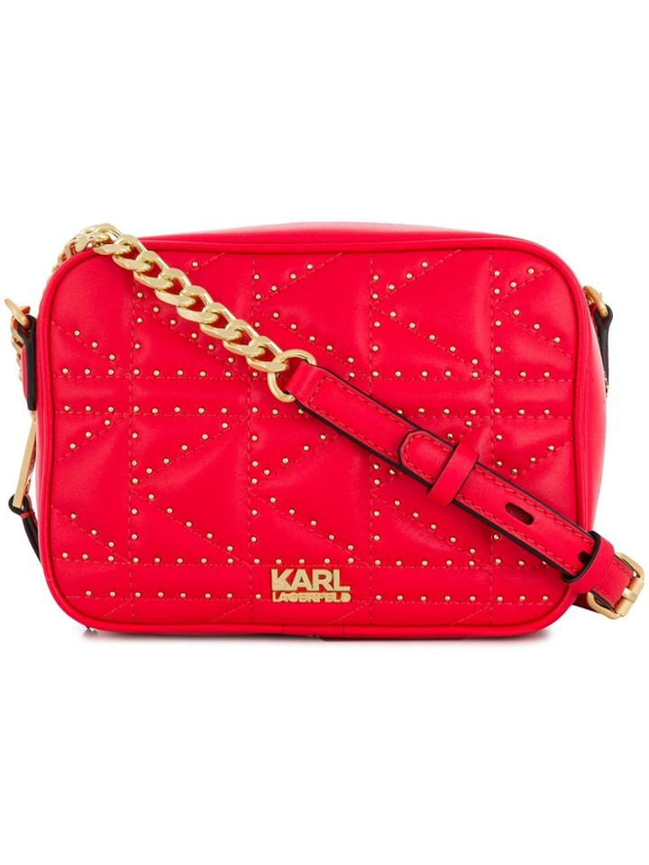 Karl Lagerfeld K/kuilted Camera Bag - Red