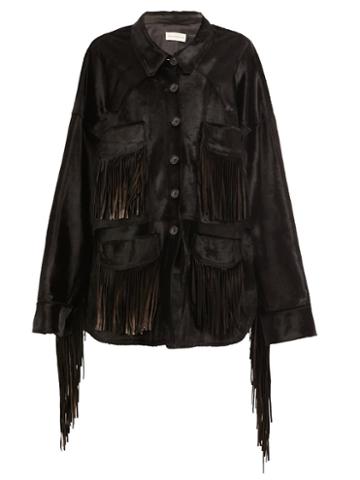 Faith Connexion Fringed Buttoned Jacket