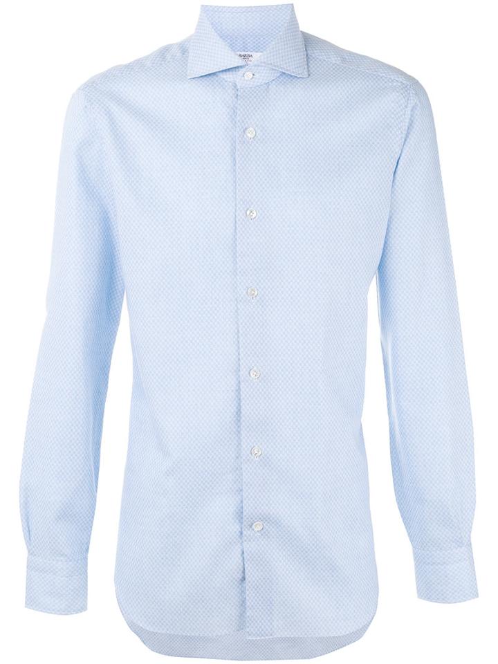 Barba - Classic Shirt - Men - Cotton - 41, Blue, Cotton