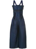 Quetsche Flared Tailored Jumpsuit - Black