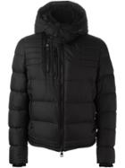 Moncler Hooded Padded Jacket, Men's, Size: 7, Black, Feather Down/polyamide