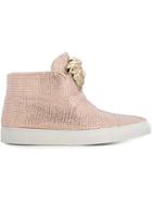 Versace Medusa Embellished Hi-top Sneakers
