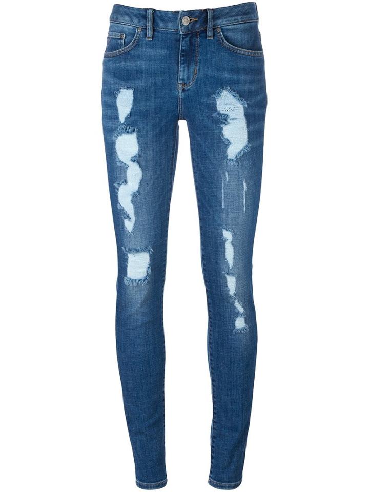 Tommy Hilfiger Tommy X Gigi Hadid 'venice' Skinny Jeans, Women's, Size: 27, Blue, Cotton/polyester/spandex/elastane