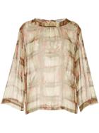 Chanel Pre-owned Long Sleeve Sheer Top - Multicolour