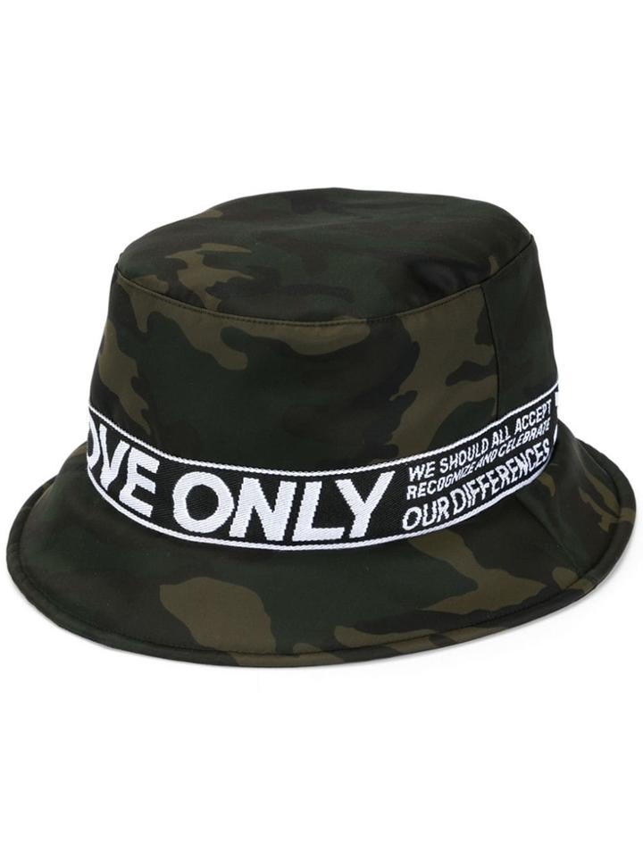 Ports V Camouflage Print Bucket Hat - Green