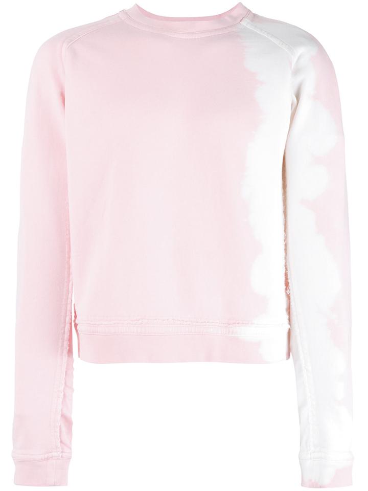 Haider Ackermann Frayed Detail Sweatshirt, Men's, Size: Medium, Pink/purple, Cotton