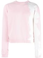 Haider Ackermann Frayed Detail Sweatshirt, Men's, Size: Medium, Pink/purple, Cotton