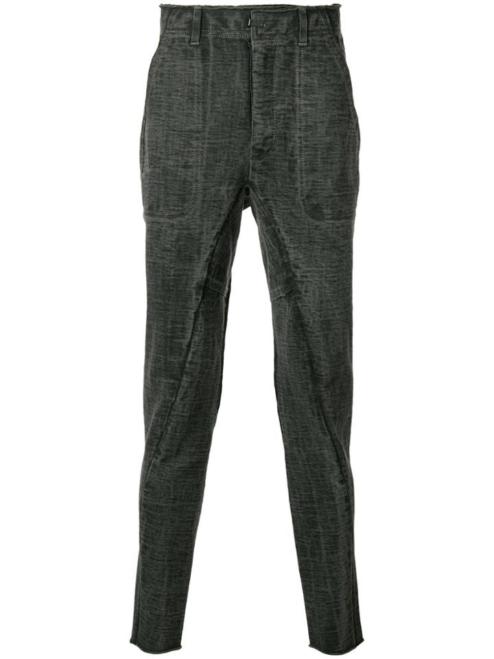 The Viridi-anne Jersey Panel Trousers - Grey