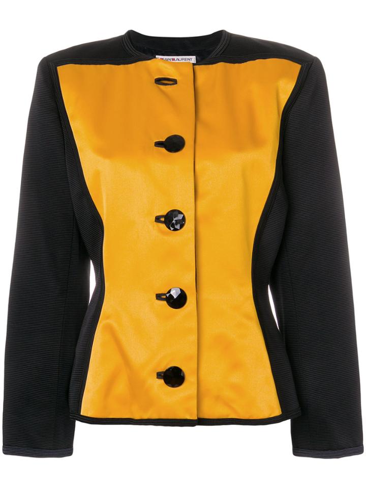 Yves Saint Laurent Vintage Boxy Buttoned Jacket - Yellow & Orange