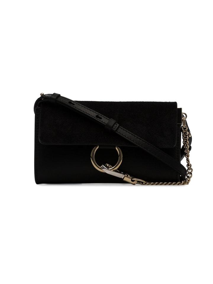 Chloé Chle Faye Wlt Sde Xbdy Bg Chn - Black