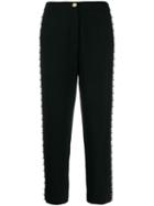 Just Cavalli Pierced Cropped Trousers - Black