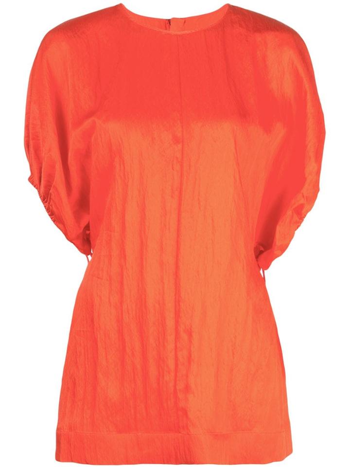 Jil Sander Creased Detail Dress - Red