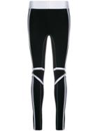 No Ka' Oi Stitching Detail Performance Leggings - Black