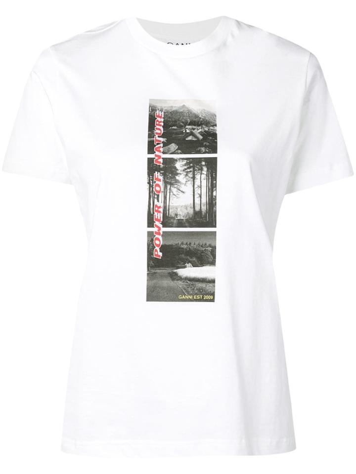 Ganni Power Of Nature T-shirt - White