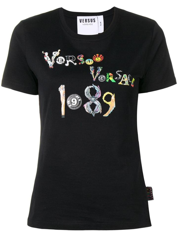 Versus Front Logo T-shirt - Black